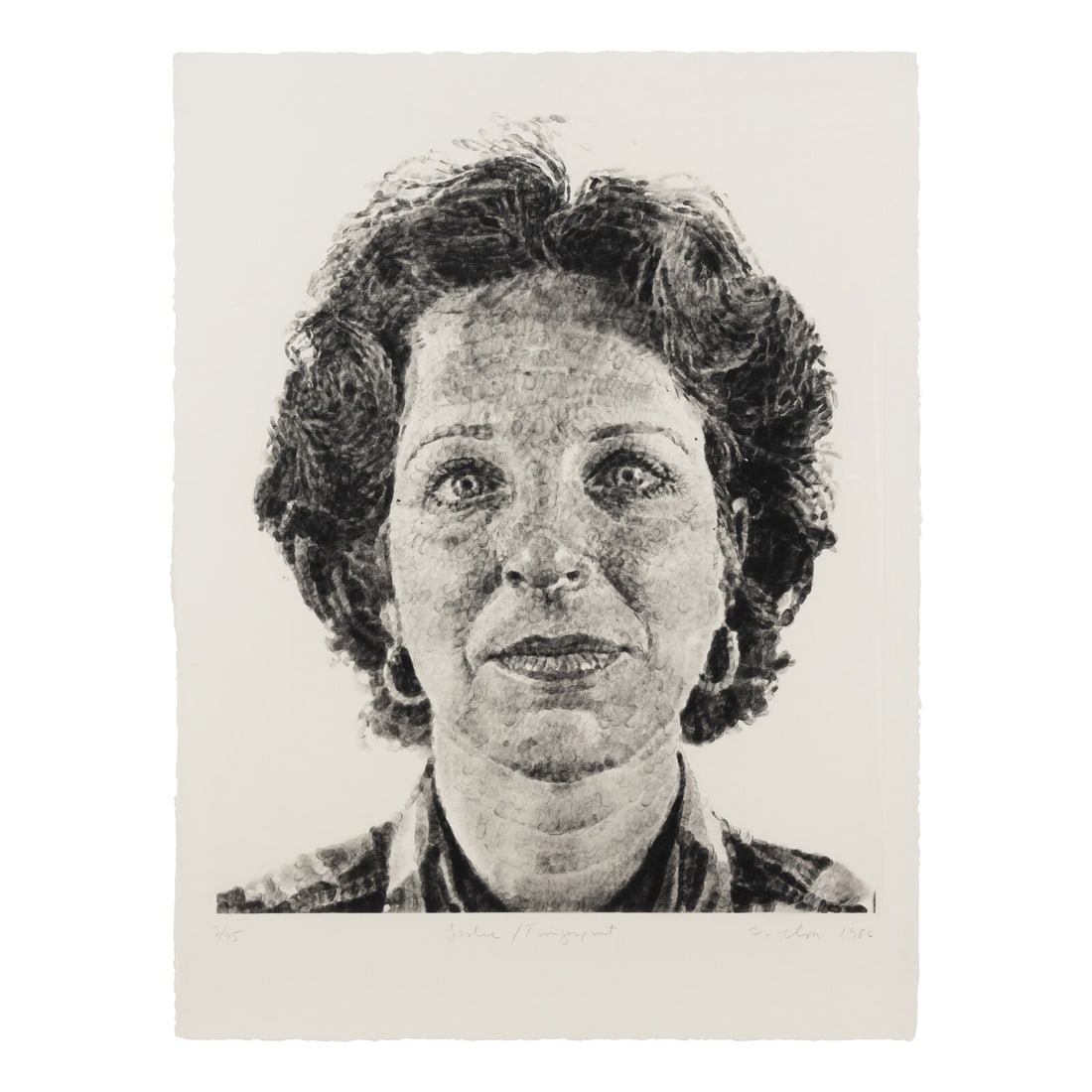 Chuck Close (American, 1940–2021) Leslie/Fingerprint, 1986 (1 of 3)