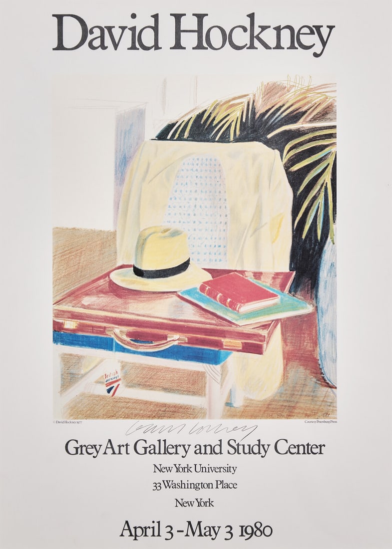 David Hockney (British, 1937-2026) Grey Art Gallery, New York, 1980 (1 of 3)