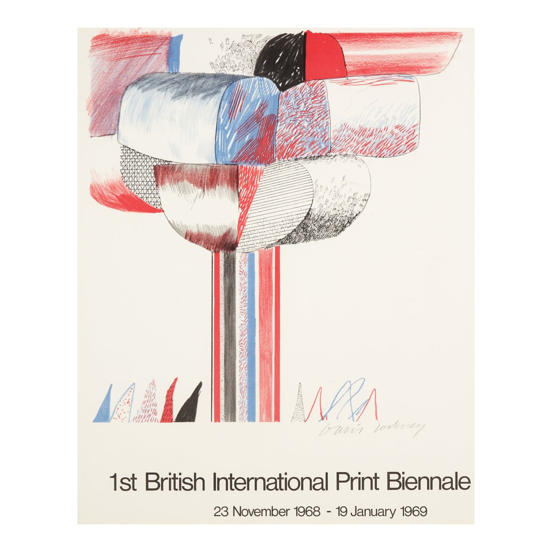 David Hockney (British, 1937-2026) 1st British International Print Biennale (Tree & Grass), 1969 (1 of 3)