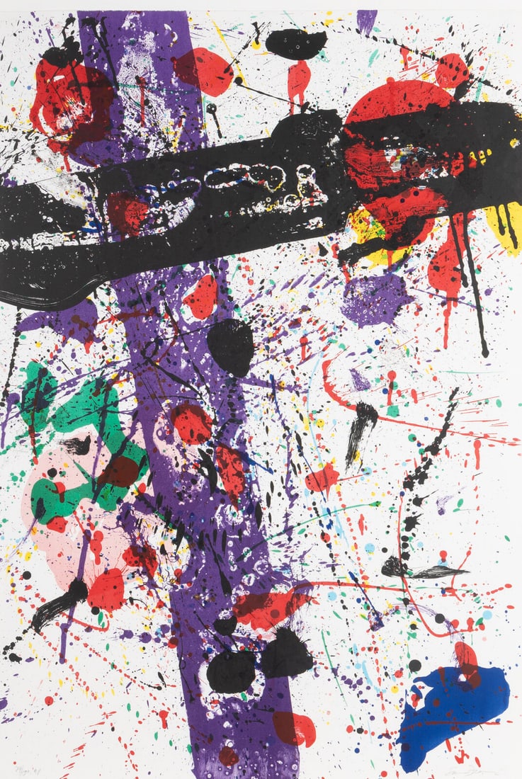 Sam Francis (American, 1923-1994) Untitled (SF-272) (from Eight by Eight to Celebrate the Temporary: Sam Francis (American, 1923-1994) Untitled (SF-272) (from Eight by Eight to Celebrate the Temporary Contemporary), 1984 color lithograph on Rives BFK paper signed and numbered 24/30 AP in pencil (asid