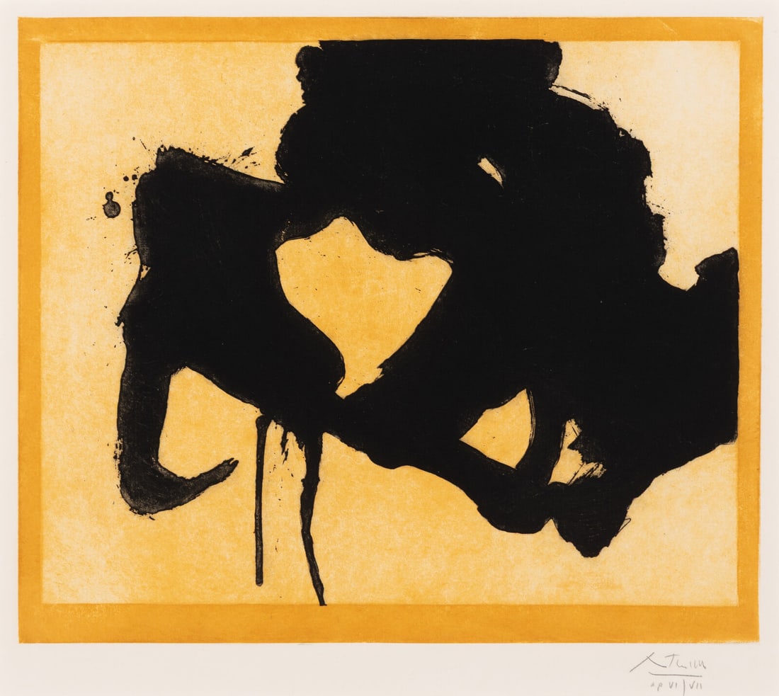 Robert Motherwell (American, 1915–1991) At the Edge, 1984 (1 of 3)