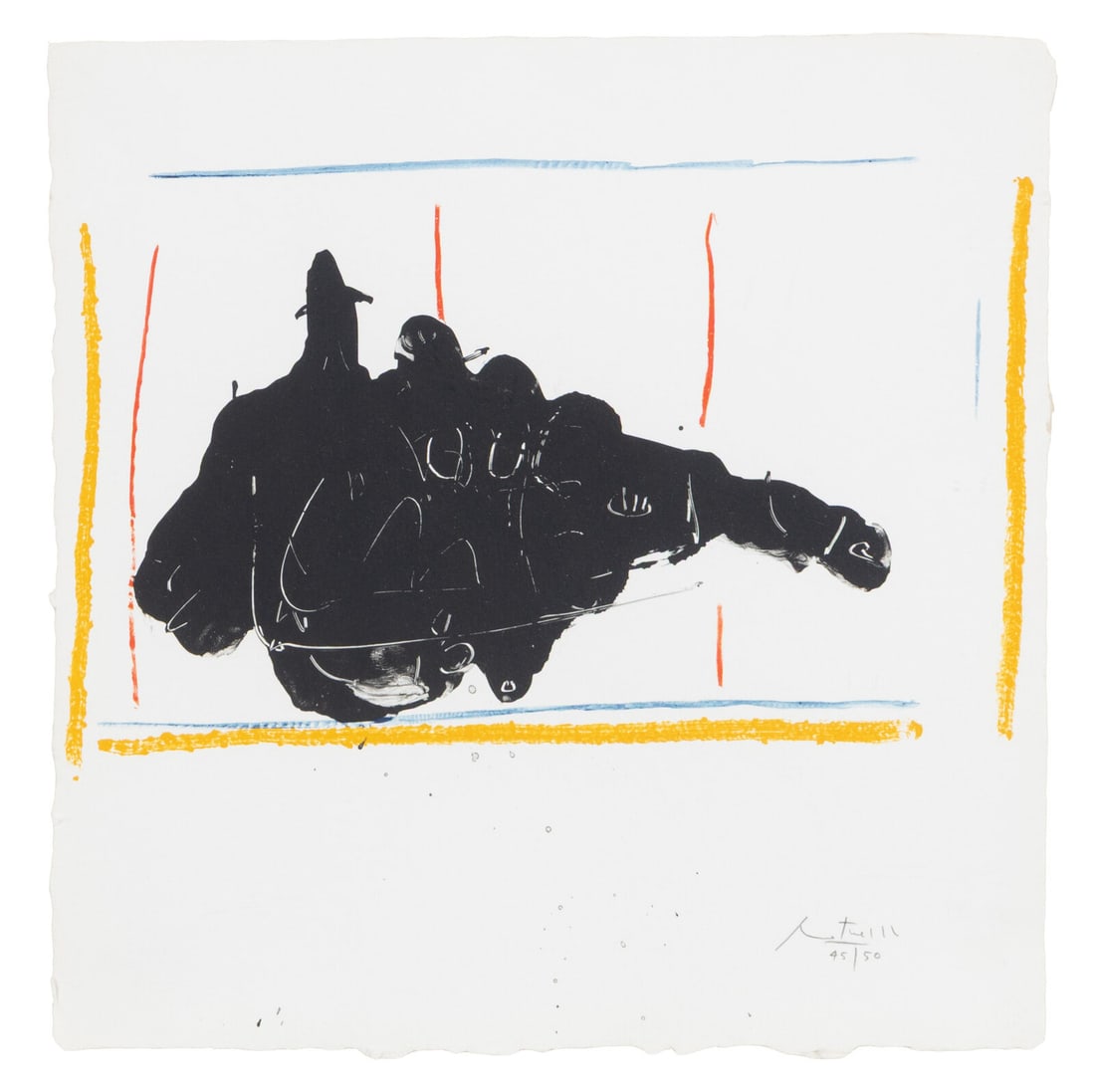 Robert Motherwell (American, 1915-1991) On Stage, 1983 (1 of 3)
