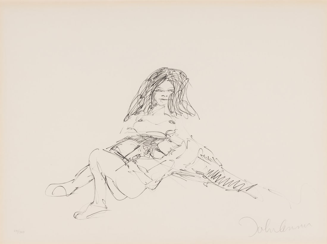 John Lennon (British, 1940-1980) Untitled from Bag One, 1979 (1 of 3)