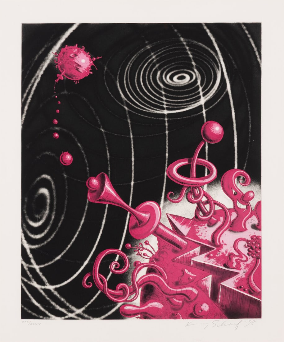 Kenny Scharf (American, b. 1958) Galaxiverse, 1998 (1 of 4)
