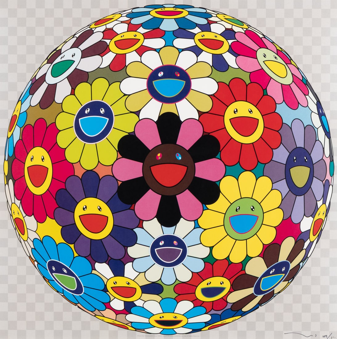 Takashi Murakami (Japanese, b. 1962) Flower Ball (Kindergarten Days), 2002 (1 of 3)