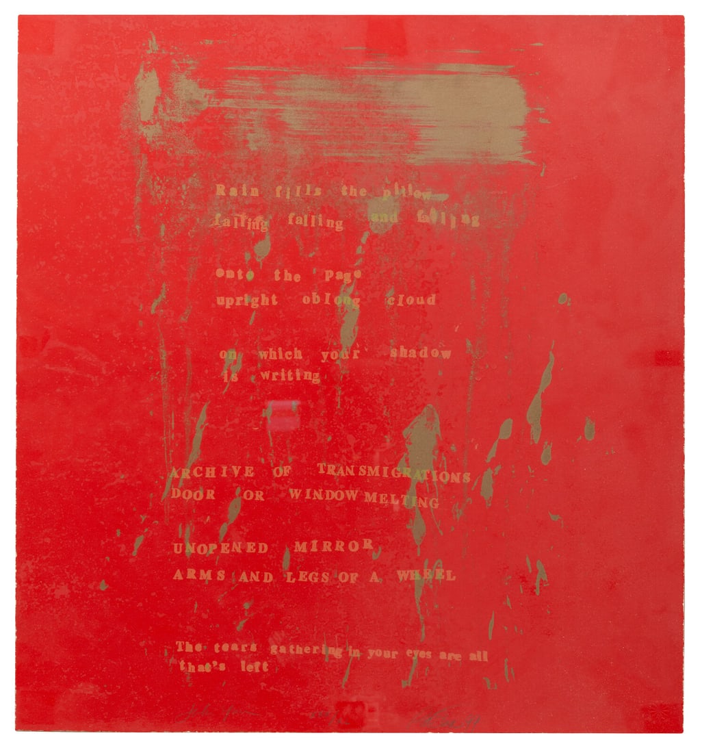 Pat Steir (American, 1940-2026) Rain Pillow, 2000 (1 of 4)