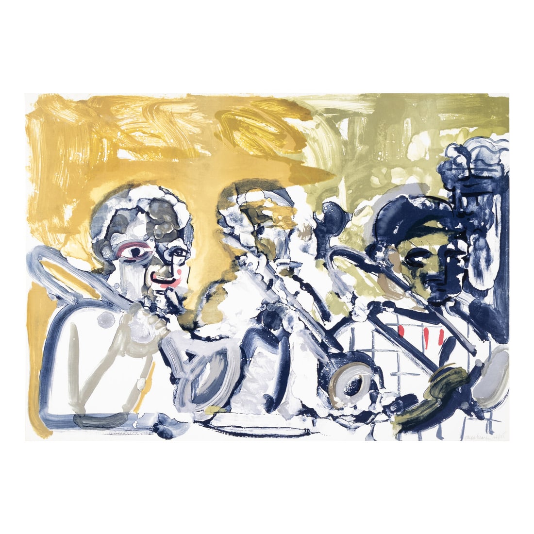 Romare Bearden (American, 1911-1988) Brass Section (from Jazz), 1979 (1 of 4)