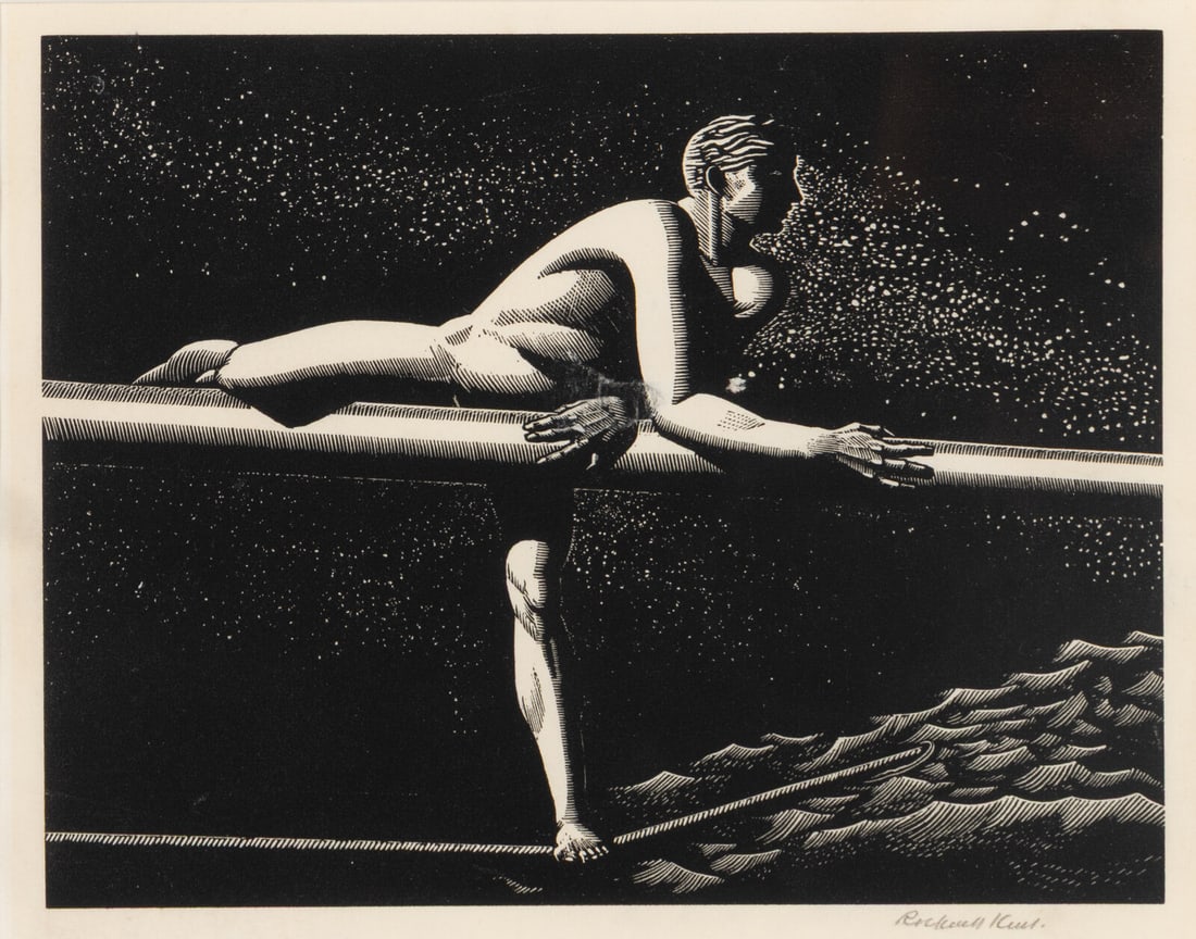 Rockwell Kent (American, 1882-1971) Bowsprit, 1931: Rockwell Kent (American, 1882-1971) Bowsprit, 1931 wood engraving signed in pencil; edition of 120 Property of a Private Collector, sold to Benefit Charitable Organizations This lot is located in Chic