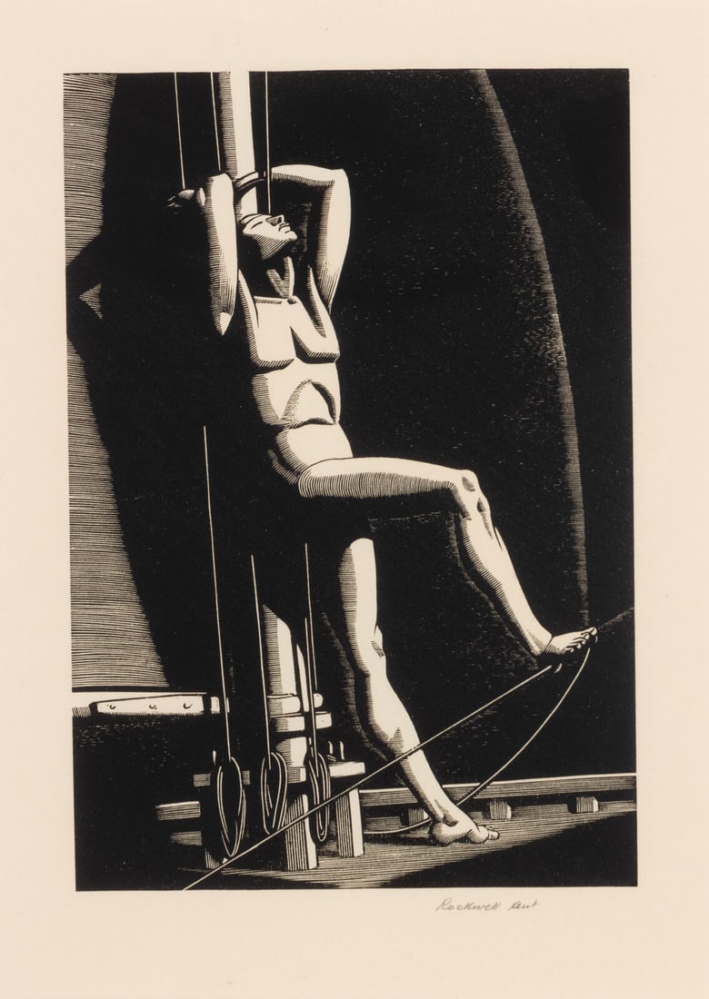 Rockwell Kent (American, 1882-1971) Night Watch, 1929: Rockwell Kent (American, 1882-1971) Night Watch, 1929 wood engraving signed in pencil; edition of 120 7 7/8 x 5 3/8 in. Property of a Private Collector, sold to Benefit Charitable Organizations This l