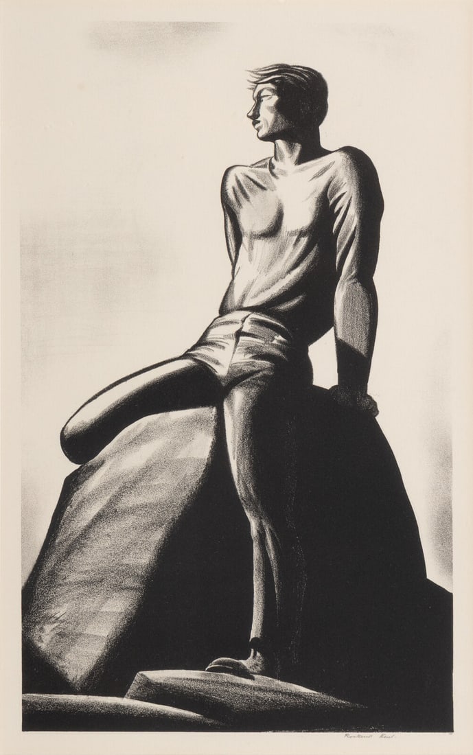 Rockwell Kent (American, 1882-1971) Pinnacle, 1928: Rockwell Kent (American, 1882-1971) Pinnacle, 1928 lithograph signed in pencil; from the edition of 100 12 x 7 1/4 in. Property of a Private Collector, sold to Benefit Charitable Organizations This lo