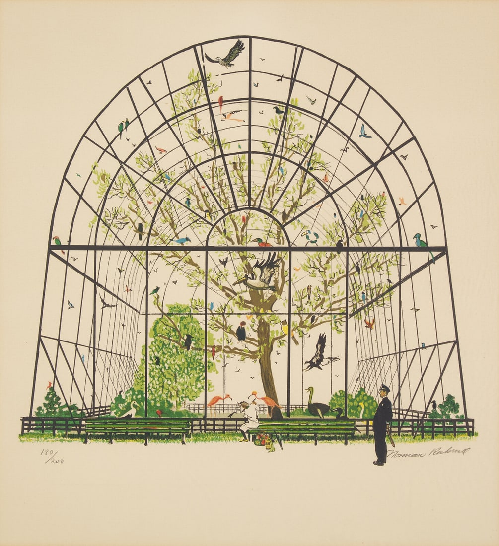 Norman Rockwell (American, 1894-1978) The Aviary, 1971 (1 of 1)