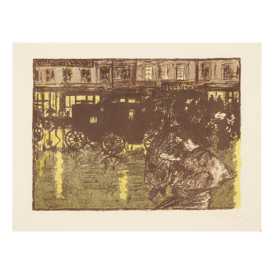 Pierre Bonnard (French, 1867-1947) Rue, le Soir, sous la Pluie, 1899 (1 of 1)