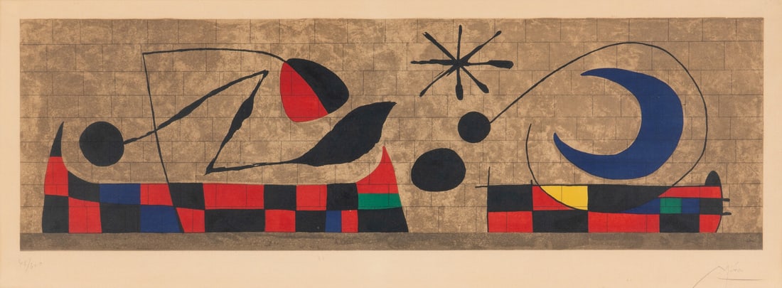 After Joan Miró (Spanish, 1893-1983) Mur de la lune, 1958 (1 of 3)