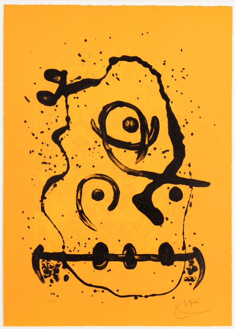Joan Miró (Spanish, 1893–1983) Le Polyglotte-Orange, 1969 (1 of 3)