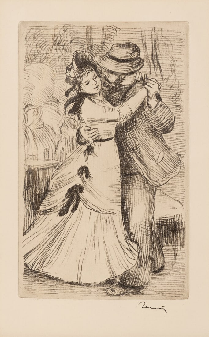 Pierre-Auguste Renoir (French, 1841–1919) La Danse à La Campagne, 2e Planche, 1890 (1 of 3)