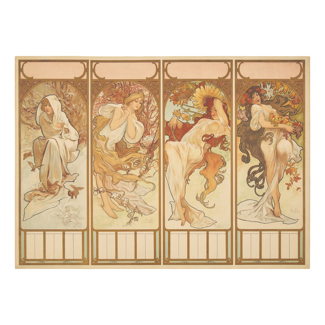 Alphonse Mucha (Czech, 1860-1939) Chocolat Masson / Chocolat Mexicain, 1897 (1 of 3)