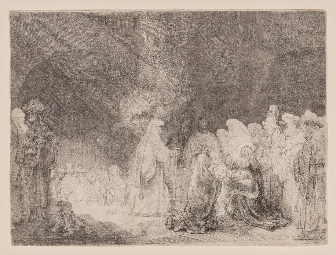 Rembrandt van Rijn (Dutch, 1606–1669) The Presentation in the Temple: Oblong Print, 1640 (1 of 3)