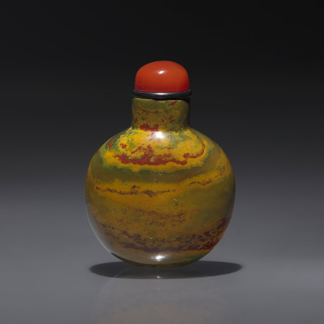 A Miniature Chinese Jasper Snuff Bottle, Qing Dynasty, Circa 1750-1860 (1 of 2)