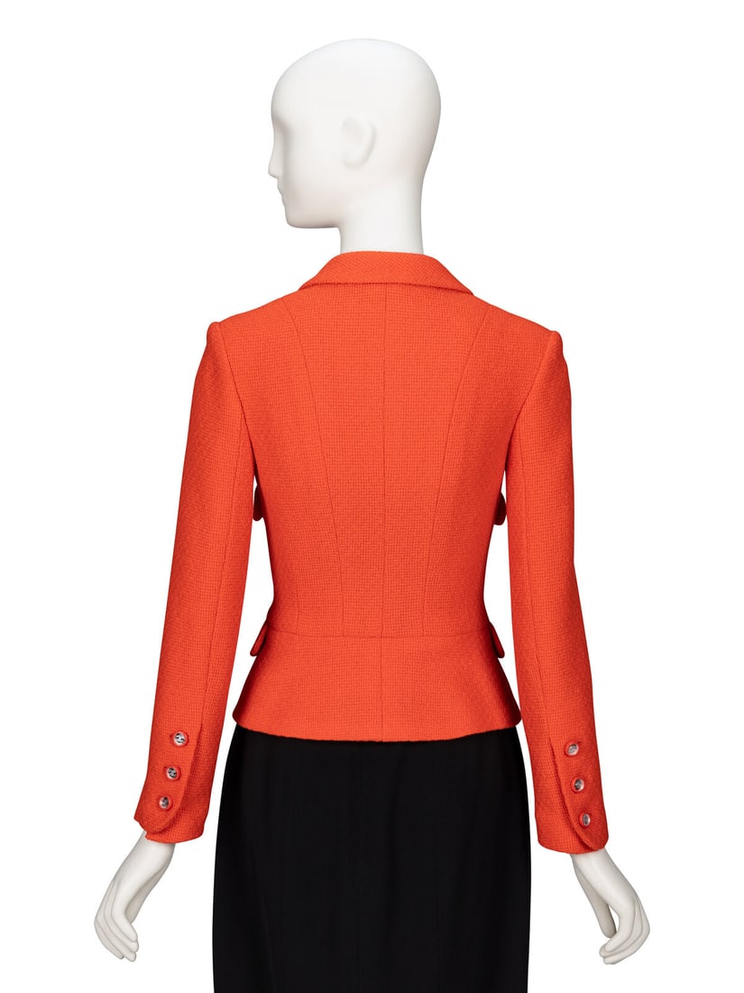 Chanel, Orange Tweed Jacket - 3