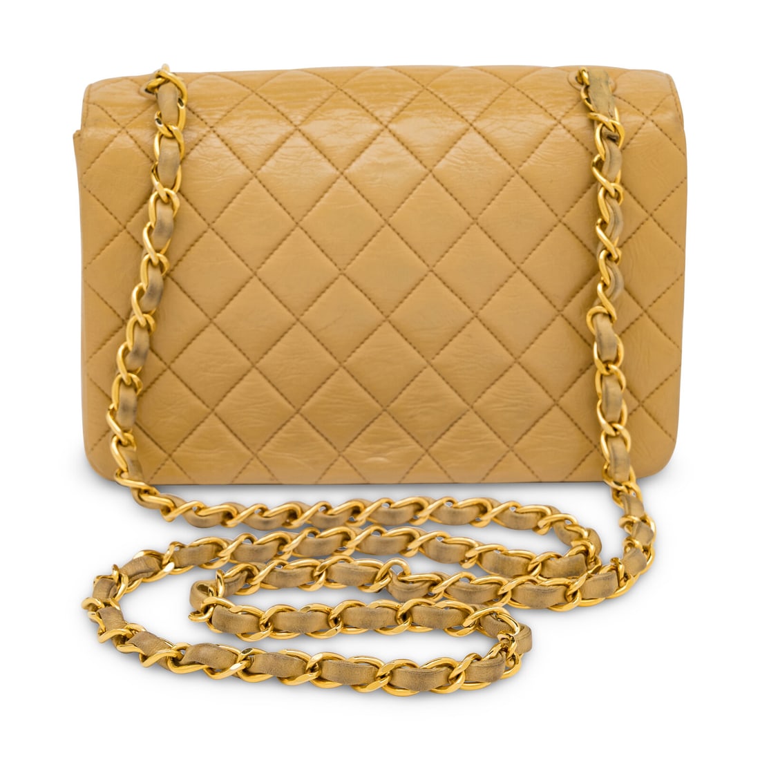 Chanel, Tan Mini Square Flap Bag - 4