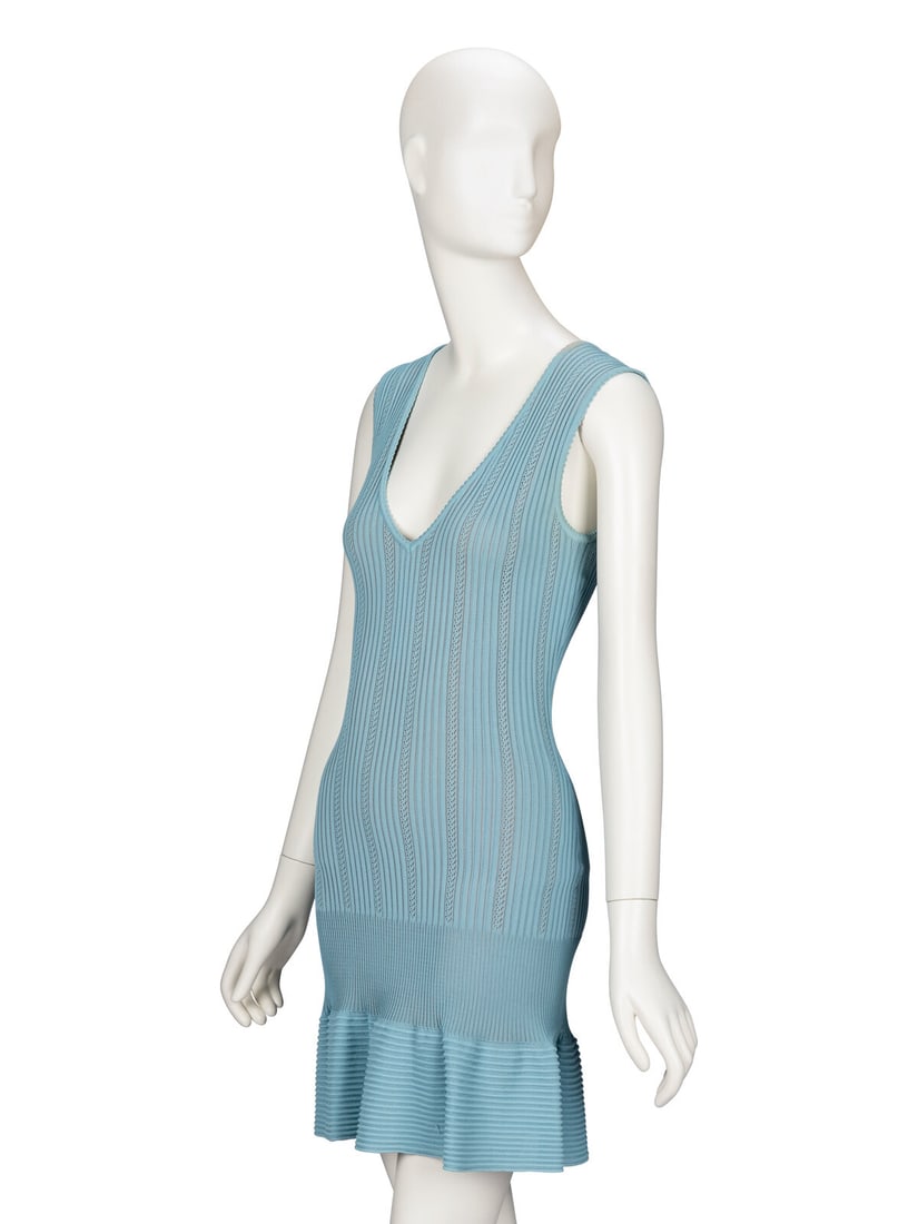 Ala‘a, Blue Knit Minidress - 2