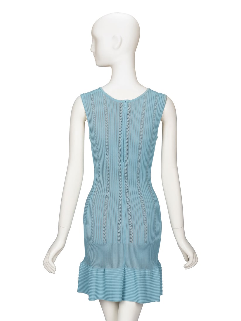 Ala‘a, Blue Knit Minidress - 3
