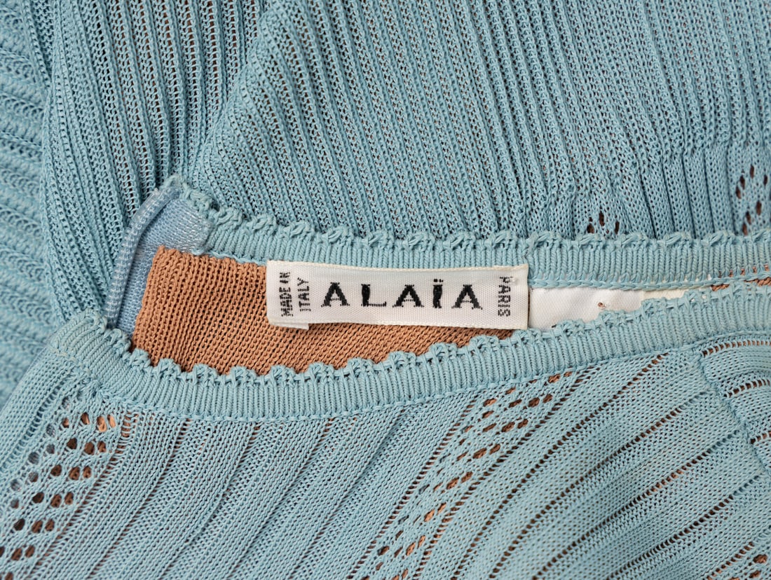 Ala‘a, Blue Knit Minidress - 4
