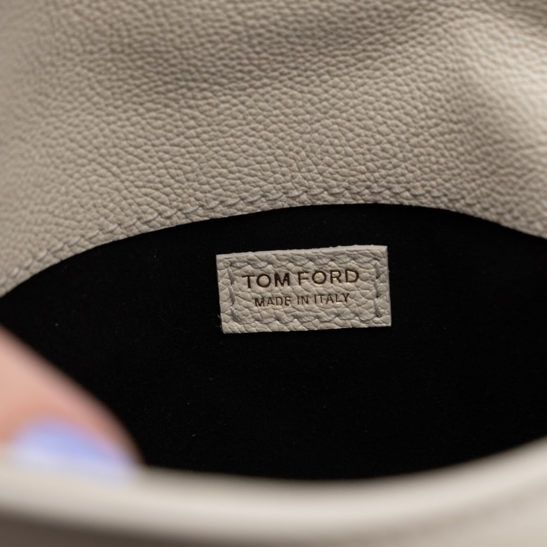 Tom Ford, Mini TF White Leather Bag - 4