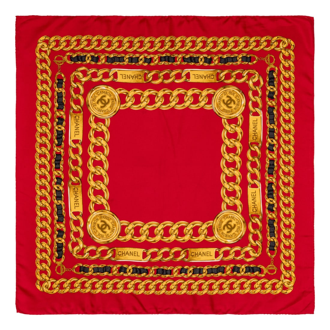 Chanel, Five Silk Scarves - 3