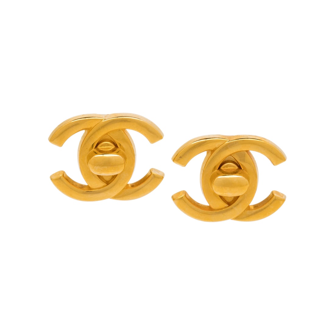 Chanel, CC Turn-Lock Ear Clips (1 of 3)