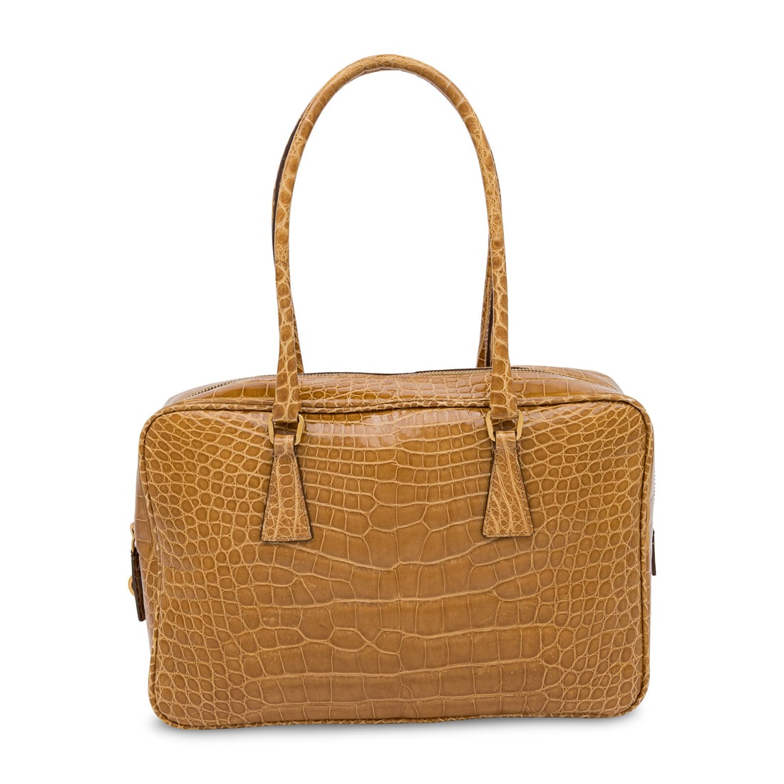 Prada, Tan Crocodile Handbag - 3