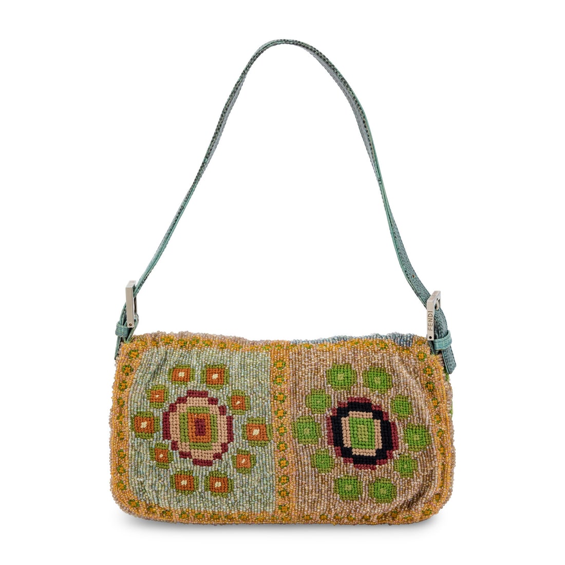 Fendi, Beaded Needlepoint Baguette - 3