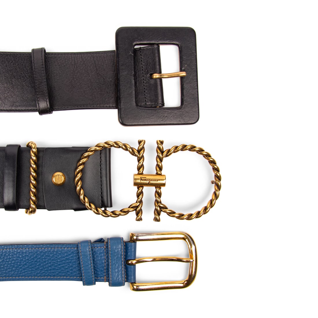 Three Designer Belts - 3