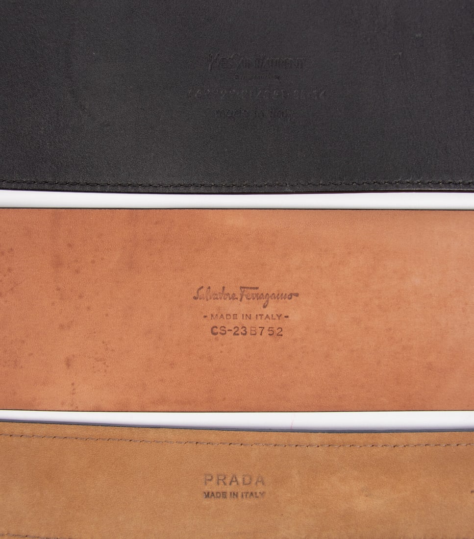 Three Designer Belts - 4