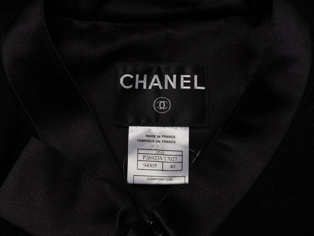 Chanel, Black Evening Coat - 4