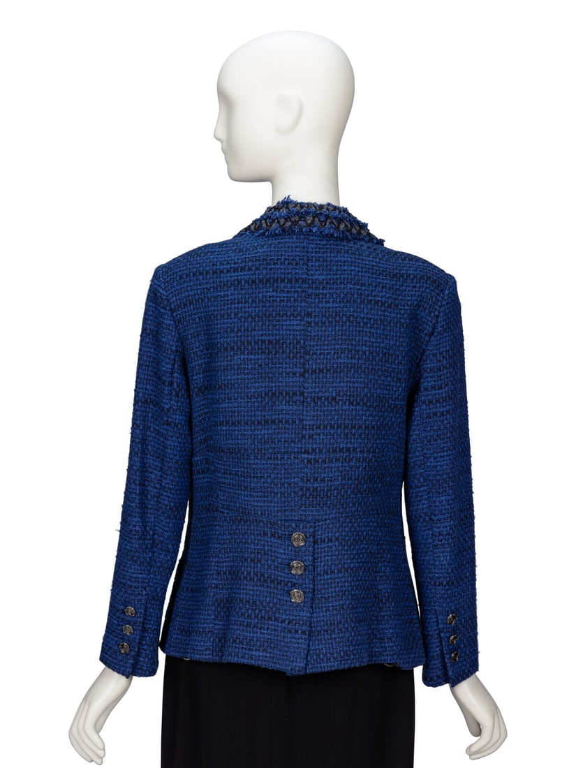 Chanel, Dark Blue Tweed Jacket - 3