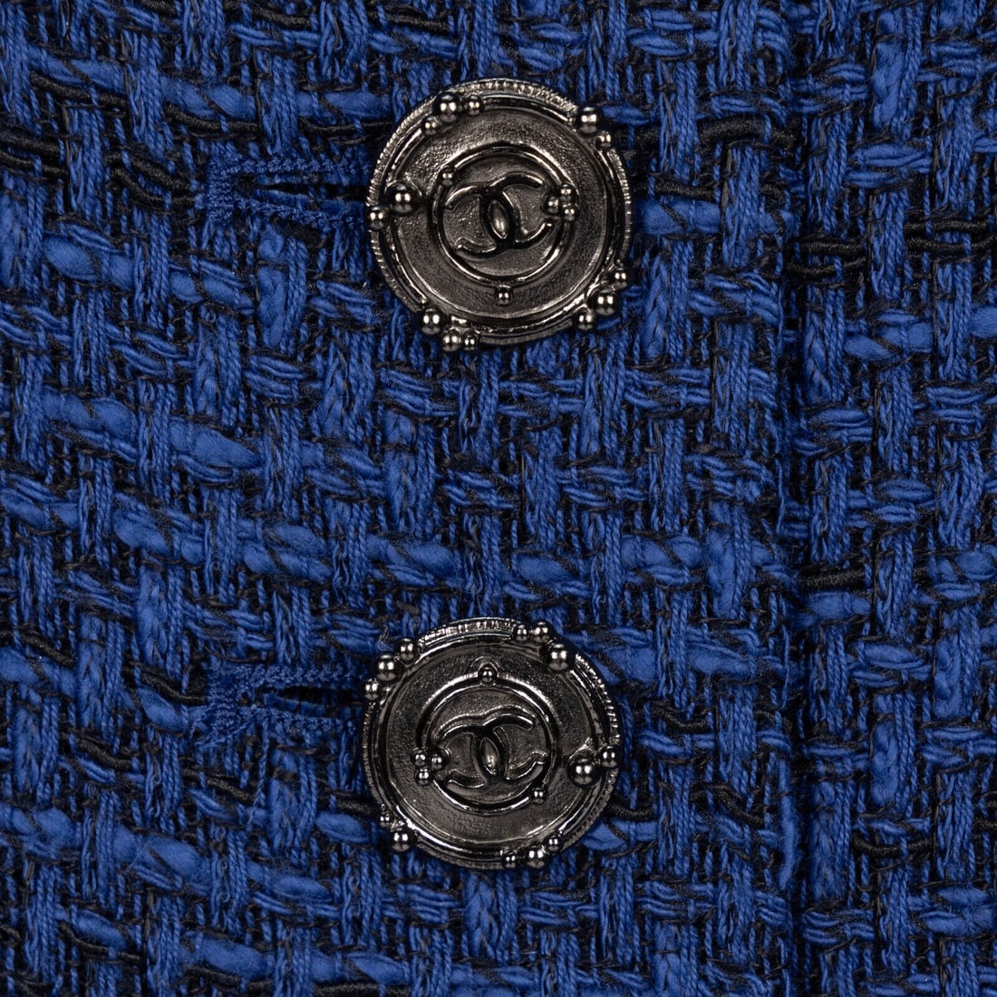 Chanel, Dark Blue Tweed Jacket - 5
