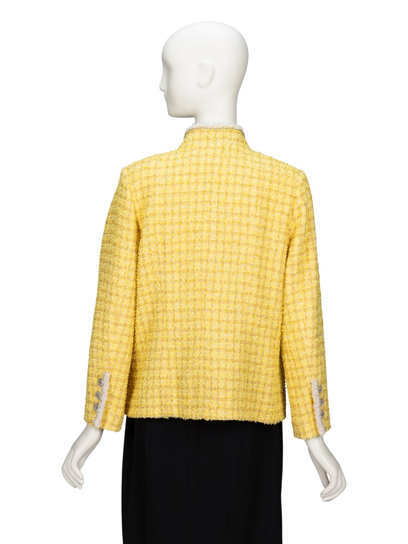Chanel, Lemon Yellow Tweed Jacket - 3