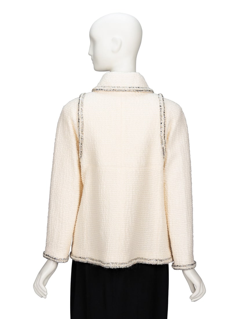 Chanel, Metallic Trim Tweed Jacket - 3