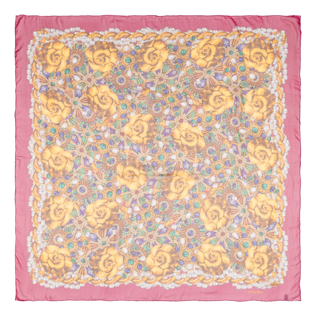 Chanel, Two Large Chiffon Scarves - 3