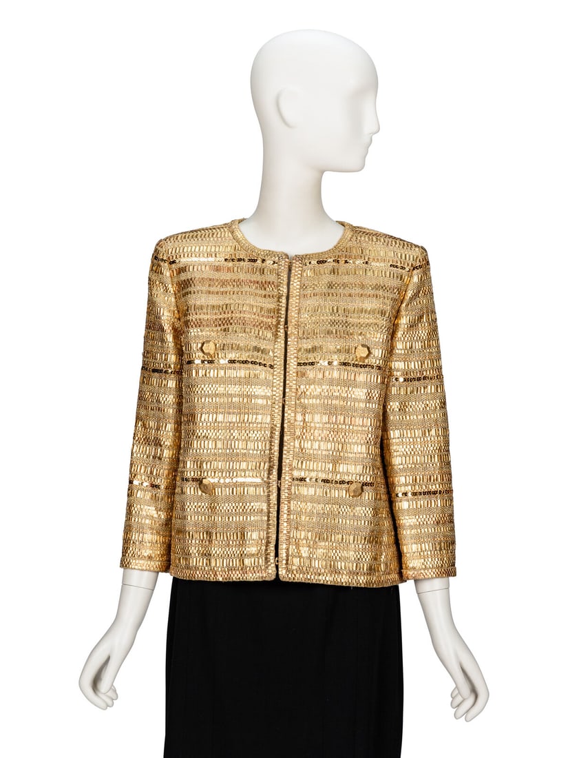 Chanel, Gold Fantasy Tweed Cardigan Jacket (1 of 5)