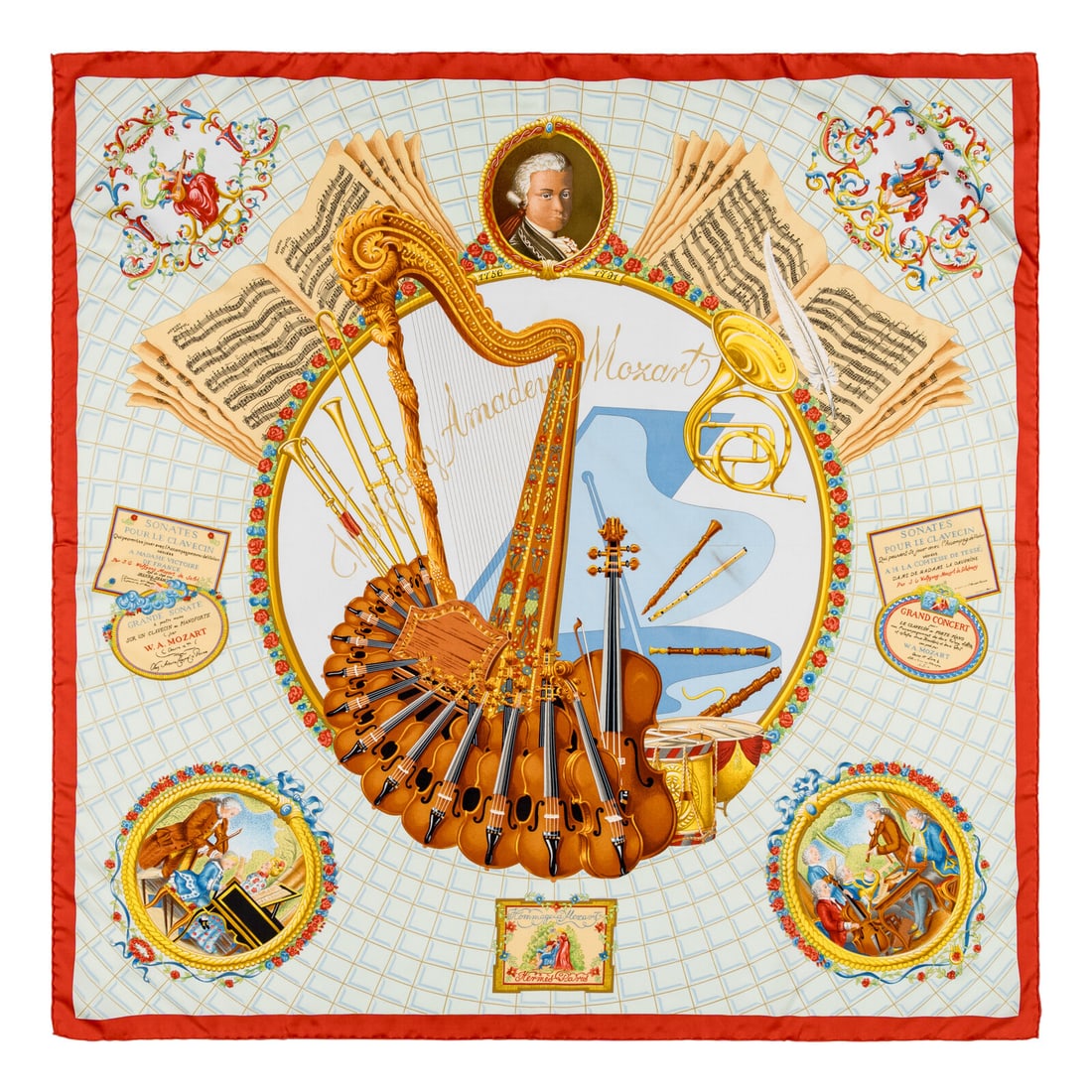 Hermès, Five Silk Scarves 90 - 2