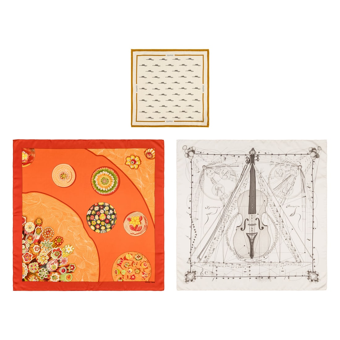 Hermès, Three Silk Scarves (1 of 4)