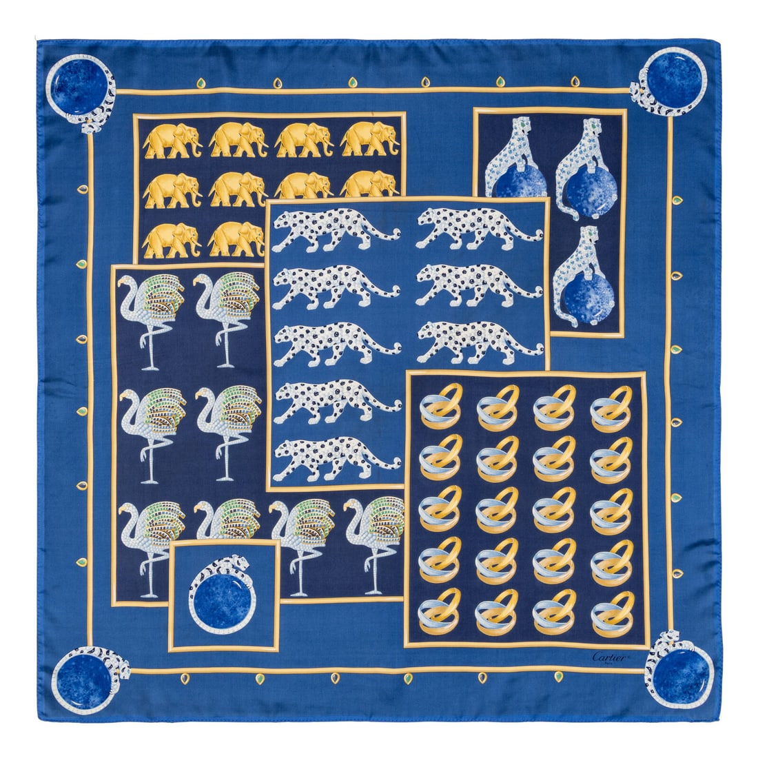 Cartier, Five Silk Scarves - 3