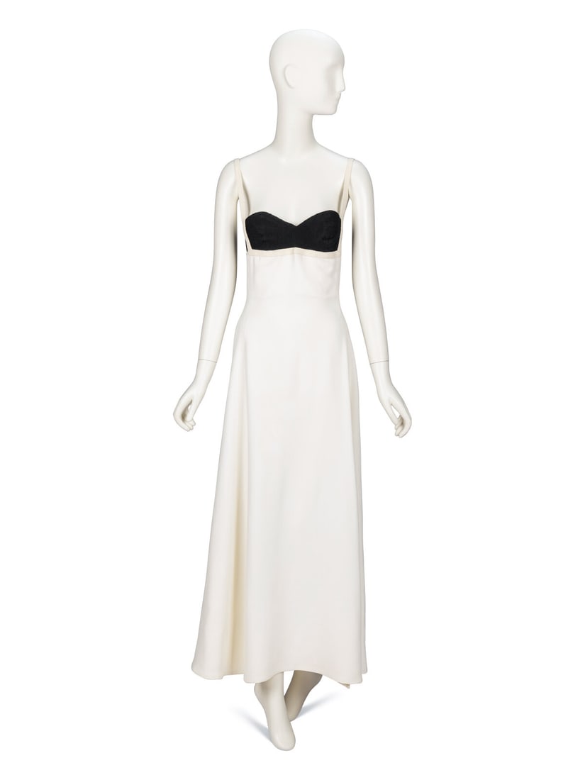 Gianni Versace, Black & White Bustier Gown, 1993 (1 of 4)