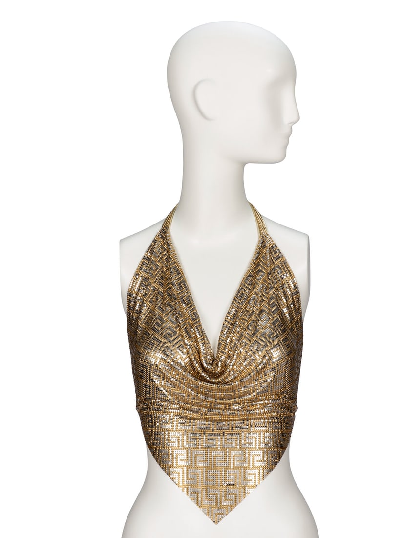 Whiting & Davis, Metal Mesh Halter Top (1 of 5)