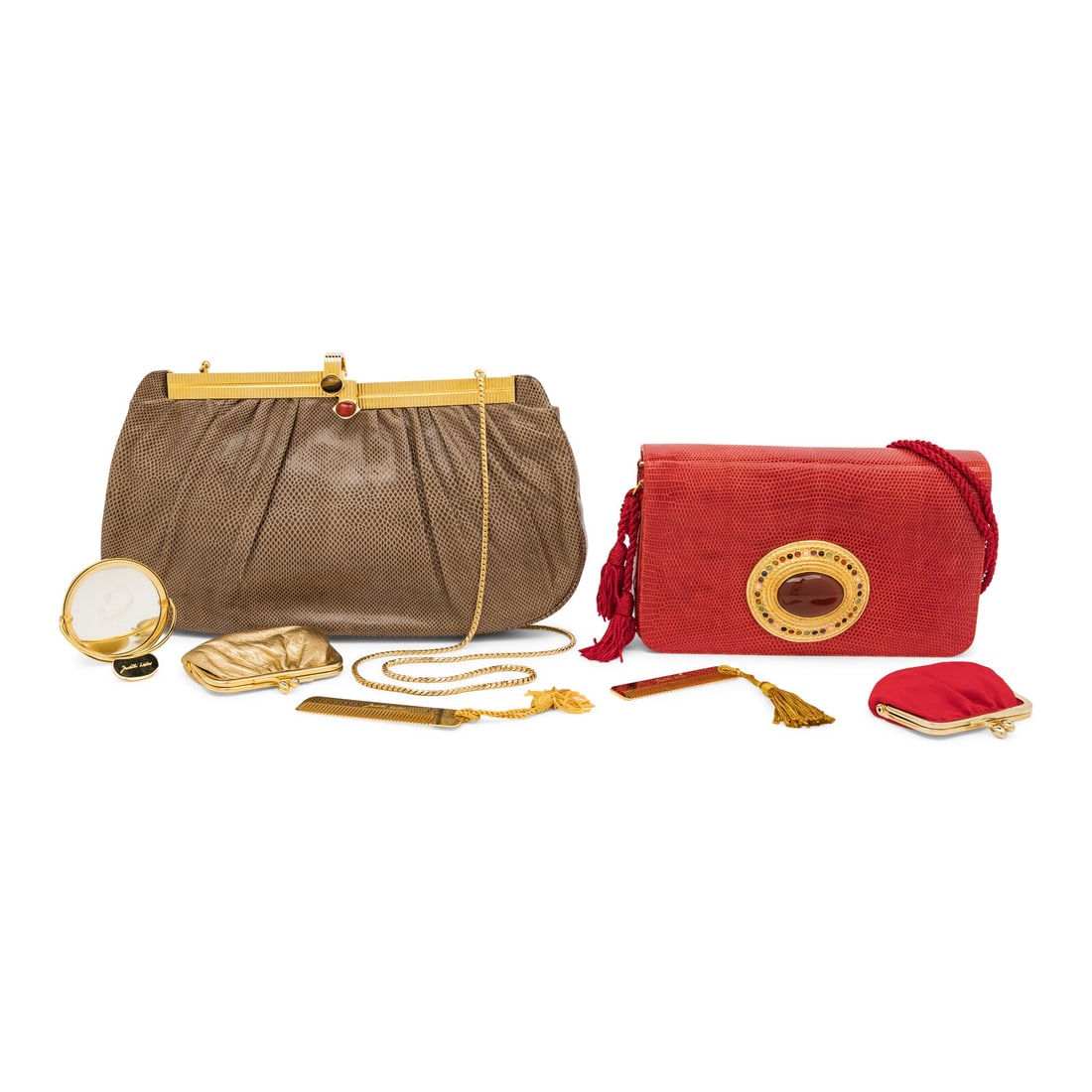 Judith Leiber, Two Lizard Handbags - 2