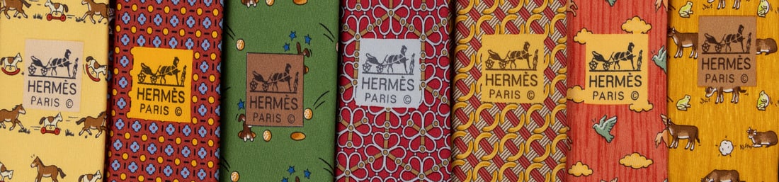 Hermès, Seven Silk Neckties - 3