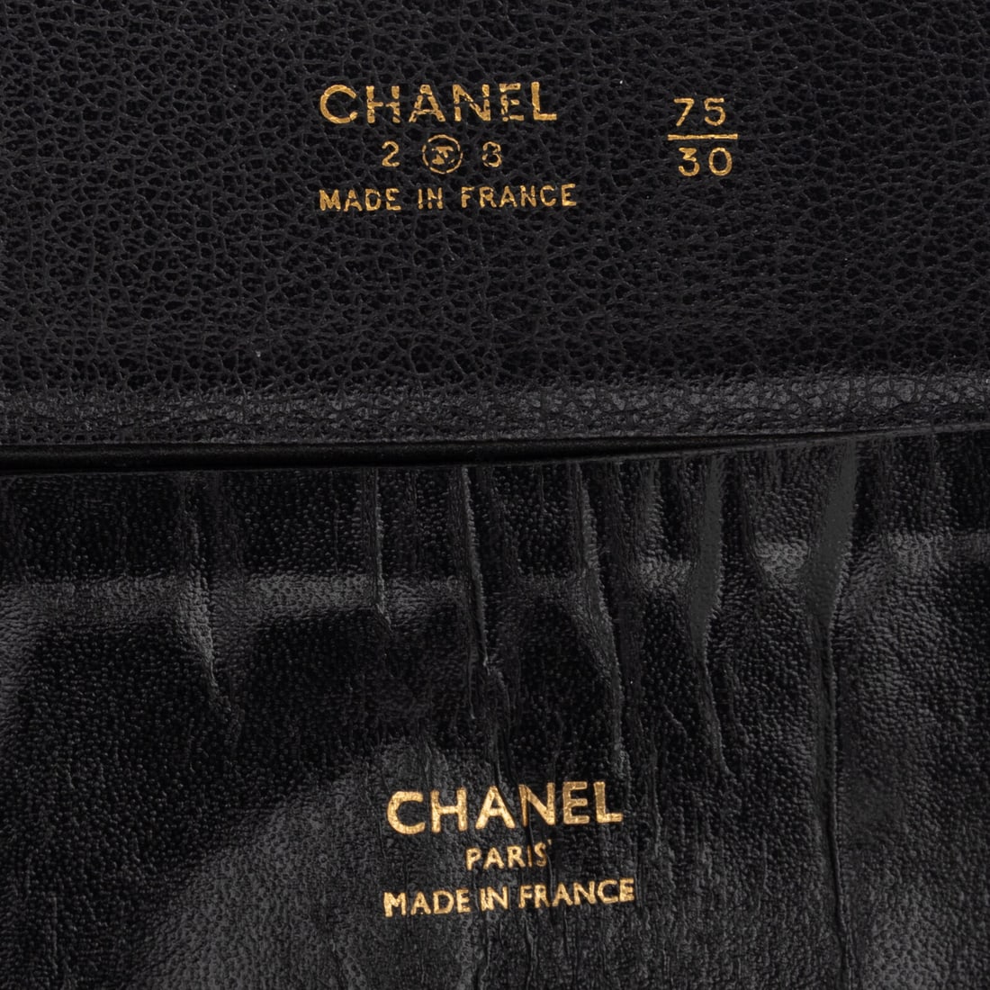Chanel, Two Black Leather Belts - 3