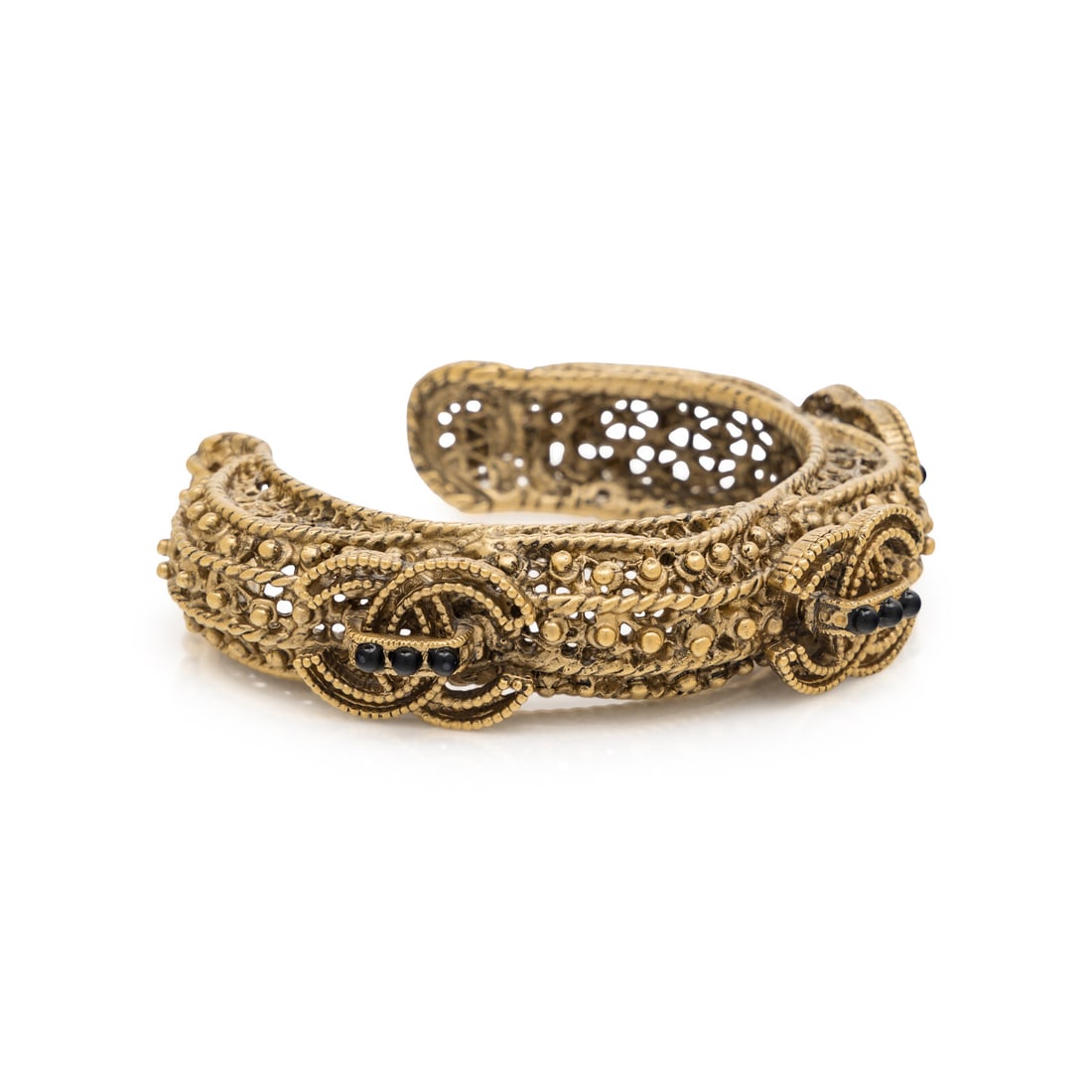 Chanel, Ornate Gilt Cuff - 2